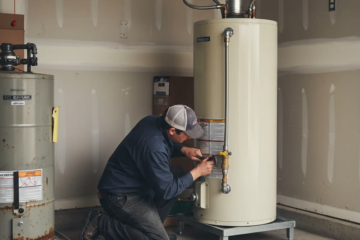 Water heater and shutoff valve replacement in Lakeside