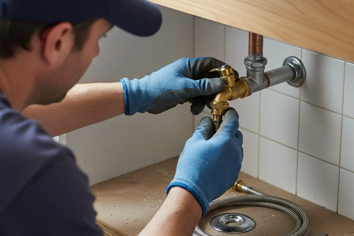 Shutoff valve and fitting work during Emergency Plumbing in Lakeside